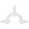 Ekena Millwork Ericson Architectural Grade PVC Gable Bracket, 60"W x 37 1/2"H x 2"D x 6"F, 15/12 Pitch GBP060X38X0206ERI00 - alternate 4